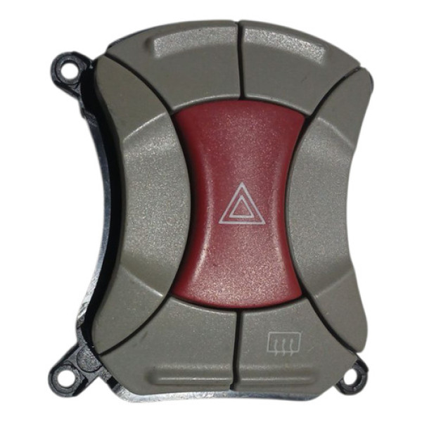 Botão Pisca Alerta Fiat Doblo 2002/2009 Cinza - Cinza